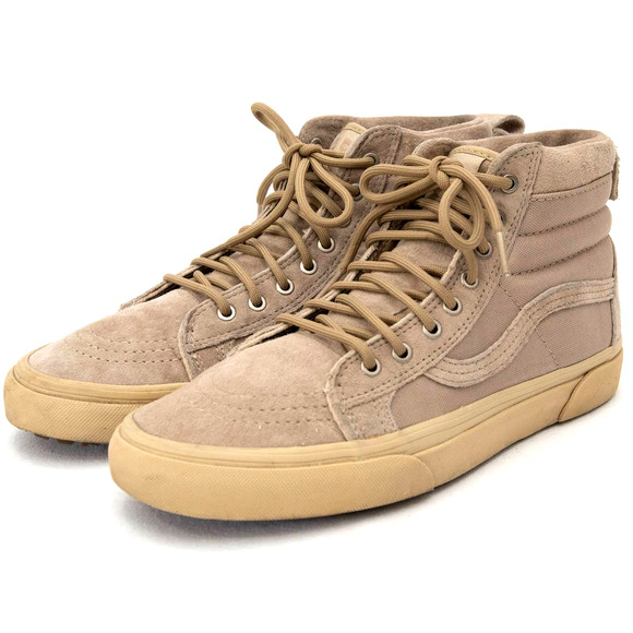 Vans Shoes - Vans Women's Hi Sk8 Tan Suede Mono Sneakers Size 9